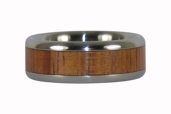 Hawaiian Fire Koa Titanium Ring Band From Hawaii Titanium Rings®