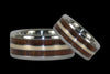 Hawaiian Koa Wood Titanium Ring with Gold Inlay - Hawaii Titanium Rings
 - 2