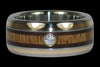 Golden Bling Diamond Titanium Ring - Hawaii Titanium Rings
