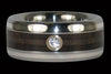 Gold Diamond Titanium Ring - Hawaii Titanium Rings
