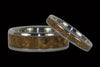 Gold Tigers Eye Titanium Ring Set - Hawaii Titanium Rings
 - 1
