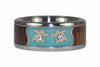 Gold Turtle Diamond Titanium Ring - Hawaii Titanium Rings
 - 2