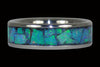 Green Opal Titanium Ring - Hawaii Titanium Rings
 - 1