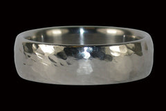 Hammered Titanium Ring Band - Hawaii Titanium Rings
 - 1
