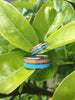 Blue Turquoise and Koa Wood Hawaii Titanium Ring®