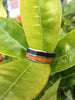 Hawaiian Mango and Palm Wood Titanium Ring
