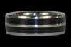 Blue Lapis Titanium Ring Band - Hawaii Titanium Rings
 - 3