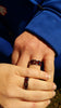 Three Falls Australian Opal Titanium Ring - Hawaii Titanium Rings
 - 3