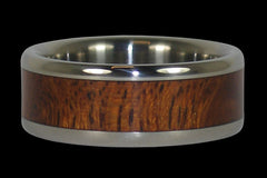 Kiawe Wood Hawaii Titanium Ring - Hawaii Titanium Rings
 - 1