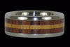 Kingwood and Koa Titanium Ring Set - Hawaii Titanium Rings
 - 2