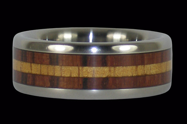 Light Koa and Kingwood Hawaii Titanium Ring®