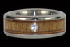 Bloodwood and Koa Diamond Titanium Rings - Hawaii Titanium Rings
 - 7