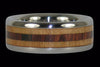 Kingwood and Koa Titanium Ring Set - Hawaii Titanium Rings
 - 3