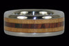 Light Koa Titanium Ring Band - Hawaii Titanium Rings
 - 2