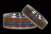 Australian Opal Wood Inlay Titanium Ring Band - Hawaii Titanium Rings
 - 2