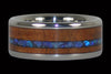Australian Opal Wood Inlay Titanium Ring Band - Hawaii Titanium Rings
 - 1