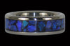 Black Opal Titanium Ring Band - Hawaii Titanium Rings
 - 1