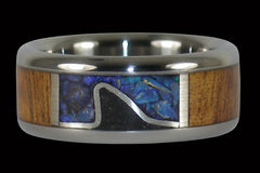 Shark Fin Titanium Ring Band - Hawaii Titanium Rings
