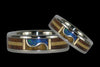 Low Tide Blue Opal Titanium Ring - Hawaii Titanium Rings
 - 2