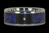 Black Opal Titanium Diamond Ring - Hawaii Titanium Rings
 - 2
