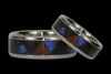 Australian Opal and Exotic Wood Titanium Rings - Hawaii Titanium Rings
 - 2