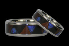 Tribal Pattern Titanium Rings - Hawaii Titanium Rings
 - 1