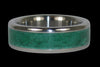 Green Malachite Titanium Ring Band - Hawaii Titanium Rings
 - 2