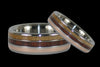 Titanium Ring with Exotic Wood and Gold - Hawaii Titanium Rings
 - 4