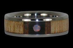 Opal Orbit Titanium Ring Band - Hawaii Titanium Rings
