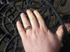 Hawaiian Tiger Koa Diamond Titanium Ring - Hawaii Titanium Rings
 - 3