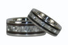Milo Wood and White Carbon Fiber Titanium Rings - Hawaii Titanium Rings
 - 4