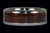 Tribal Titanium Ring with Exotic Wood Inlay - Hawaii Titanium Rings
 - 4