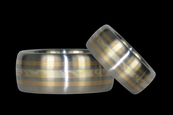 Mokumegane Titanium Ring Bands