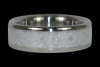 White Pearl Titanium Ring - Hawaii Titanium Rings
 - 3