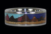 Mountain Design Titanium Ring - Hawaii Titanium Rings
 - 5
