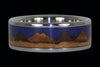 Mountain Design Titanium Ring - Hawaii Titanium Rings
 - 4