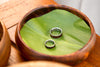 Titanium Ring Set with Hawaiian Koa Wood and Black Wood Inlays - Hawaii Titanium Rings
 - 3