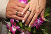 Black and White Ebony Titanium Ring - Hawaii Titanium Rings
 - 6