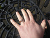Tiger Koa Wood Diamond Titanium Wedding Ring - Hawaii Titanium Rings
 - 2