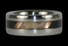 Opal and Gold Tigers Eye Titanium Ring - Hawaii Titanium Rings
 - 1