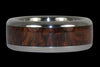 Dark Koa Wood Titanium Ring - Hawaii Titanium Rings - 1