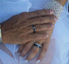 Blackwood Diamond Titanium Ring Set Clients Wedding Photo - Hawaii Titanium Rings