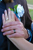 Big Kahuna n him while she touches his heart Dark Koa Black Pearl Titanium Ring - Hawaii Titanium Rings