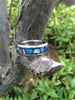Rainbow Opal Titanium Ring Band - Hawaii Titanium Rings
 - 3