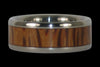 Palm Wood Titanium Ring - Hawaii Titanium Rings
 - 1