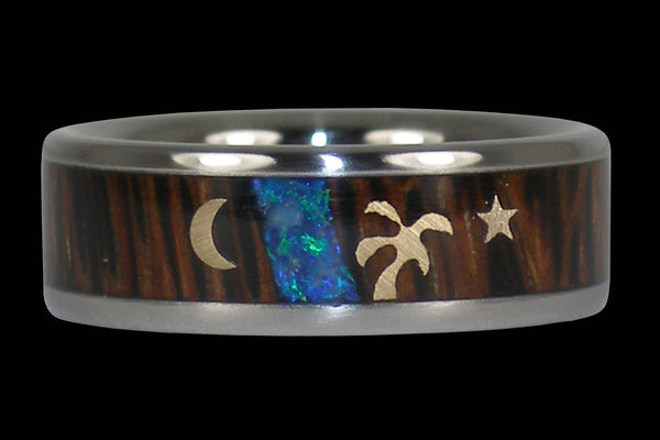 Starry Night Titanium Ring
