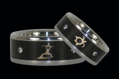 Titanium Hawaiian Wedding Bands for Ocean Lovers - Hawaii Titanium Rings
 - 1
