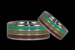 Bob Marley Wedding Rings - Hawaii Titanium Rings
 - 1