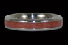 Red Coral Stack Ring - Hawaii Titanium Rings
 - 1
