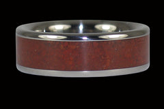 Red Jasper Titanium Ring - Hawaii Titanium Rings
 - 1
